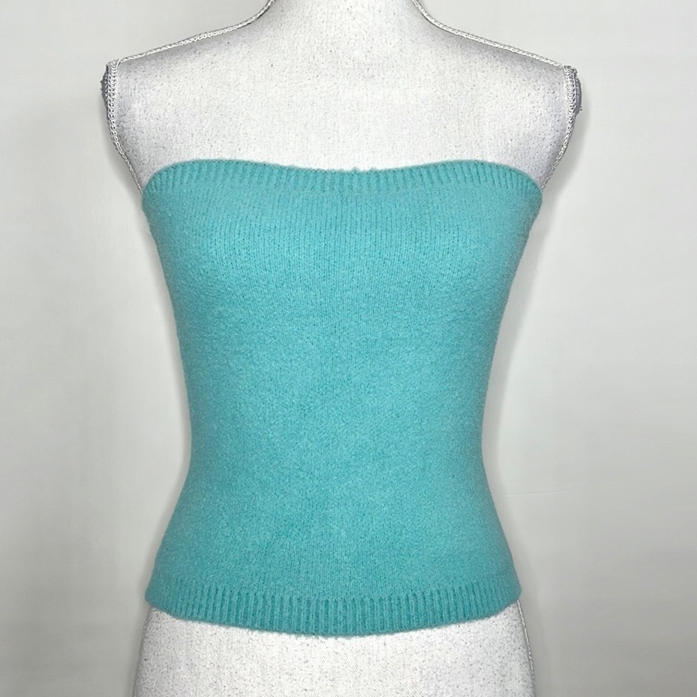 Zara Knit Fuzzy Sweater Tube Top - Picture 2 of 7
